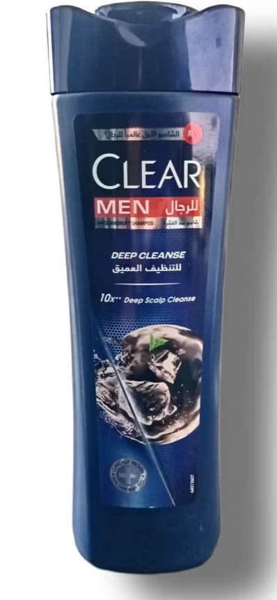 شامپو ضد شوره مردانه کلییر مدل Deep Cleanse با زغال فعال و نعناع ۳۵۰ میلی