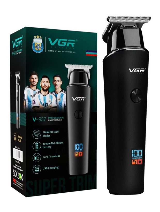 ماشین اصلاح وی جی آر مدل V-937 با تکنولوژی برش مستقیم و ضد آب