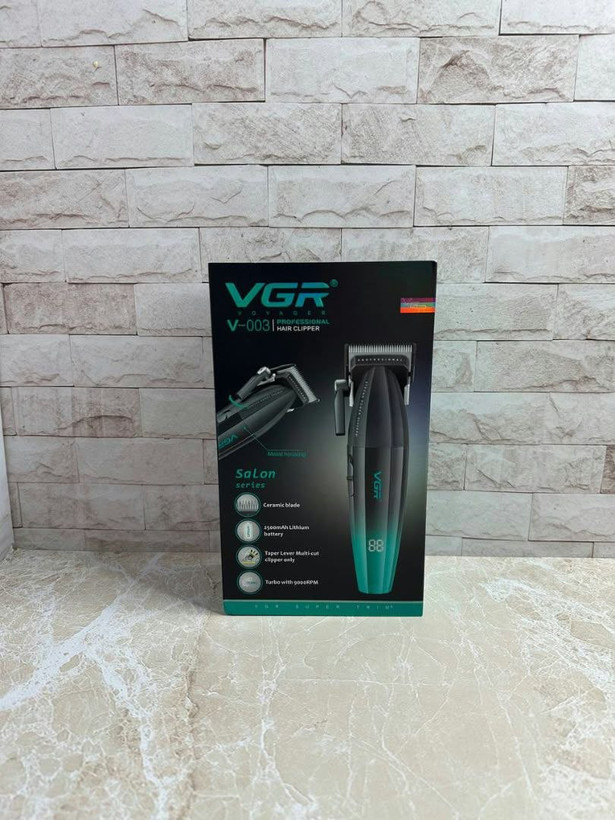 ماشین اصلاح وی جی آر مدل V-003 با تیغه سرامیک ضد آب و برش مستقیم